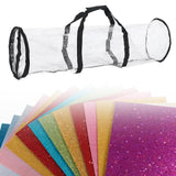 Maxbell Christmas Wrapping Paper Storage Bag with Zipper Storage Wrap Organiser Black