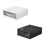 Maxbell Bedding Organizer Dustproof Stackable Lidded Storage Bin for Blanket Clothes White