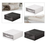 Maxbell Bedding Organizer Dustproof Stackable Lidded Storage Bin for Blanket Clothes White