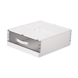 Maxbell Bedding Organizer Dustproof Stackable Lidded Storage Bin for Blanket Clothes White