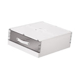 Maxbell Bedding Organizer Dustproof Stackable Lidded Storage Bin for Blanket Clothes White
