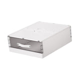 Maxbell Bedding Organizer Dustproof Stackable Lidded Storage Bin for Blanket Clothes White