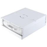 Maxbell Bedding Organizer Dustproof Stackable Lidded Storage Bin for Blanket Clothes White