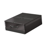 Maxbell Bedding Organizer Dustproof Stackable Lidded Storage Bin for Blanket Clothes Black