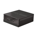 Maxbell Bedding Organizer Dustproof Stackable Lidded Storage Bin for Blanket Clothes Black