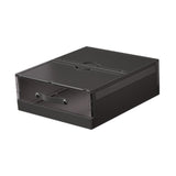 Maxbell Bedding Organizer Dustproof Stackable Lidded Storage Bin for Blanket Clothes Black