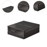 Maxbell Bedding Organizer Dustproof Stackable Lidded Storage Bin for Blanket Clothes Black