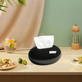 Maxbell Tissue Holder Napkin Dispenser Facial Tissue Holder for Bathroom Home Toilet Black Single Layer