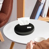 Maxbell Tissue Holder Napkin Dispenser Facial Tissue Holder for Bathroom Home Toilet Black Single Layer