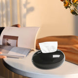 Maxbell Tissue Holder Napkin Dispenser Facial Tissue Holder for Bathroom Home Toilet Black Double Layer