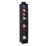 Maxbell Hat Organizer for Baseball Caps Vertical Hat Display Hanger 10 Compartments Black