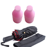 Maxbell 2Pcs Stick Umbrella Cover Kids Rain Umbrella Sleeve for Hiking Travel Indoor Pink