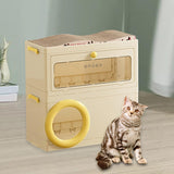 Maxbell Cat Scratcher House Versatile Cozy Sturdy Cat Lounge Bed Furniture Protector Yellow