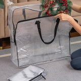 Maxbell Large Clear Duffle Bag Holder Carrier Organizer for Under Bed Traveling Toys