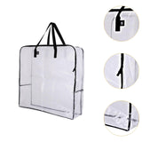 Maxbell Large Clear Duffle Bag Holder Carrier Organizer for Under Bed Traveling Toys