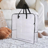 Maxbell Large Clear Duffle Bag Holder Carrier Organizer for Under Bed Traveling Toys