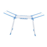 Maxbell Floor Standing Foldable Clothes Drying Rack for Yard Indoor Outdoor Bathroom Blue