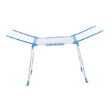 Maxbell Floor Standing Foldable Clothes Drying Rack for Yard Indoor Outdoor Bathroom Blue