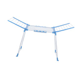 Maxbell Floor Standing Foldable Clothes Drying Rack for Yard Indoor Outdoor Bathroom Blue