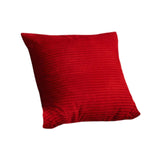 Maxbell Corduroy Pillow Cover 45x45 cm Modern Pillow Case for Bed Guest Room Bedroom Red