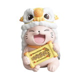 Maxbell Lucky Cat Figures Table Centerpiece Crafts Sculpture for Desk Cabinet Office gold