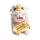 Maxbell Lucky Cat Figures Table Centerpiece Crafts Sculpture for Desk Cabinet Office gold