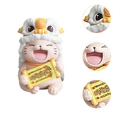 Maxbell Lucky Cat Figures Table Centerpiece Crafts Sculpture for Desk Cabinet Office gold