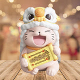 Maxbell Lucky Cat Figures Table Centerpiece Crafts Sculpture for Desk Cabinet Office gold