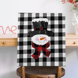 Maxbell Christmas Chair Back Cover Classic Chair Cover for Holiday Party Living Room Snowman