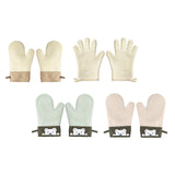 Maxbell Silicone Oven Mitts Easy to Use Kitchen Mitts for Barbecue Camping Microwave 28 cmx18 cm Beige