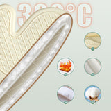 Maxbell Silicone Oven Mitts Easy to Use Kitchen Mitts for Barbecue Camping Microwave 28 cmx18 cm Beige