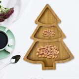 Maxbell Christmas Serving Tray Dish Serving Platter for Entertaining Kitchen Wedding Style A