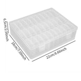 Maxbell Bead Organizer Box Mini Transparent for Hardware Small Items Nail Decoration