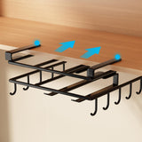 Maxbell Mug Hooks Under Cabinet No Drill Paper Towel Holder for Bathrooms Cups Towel