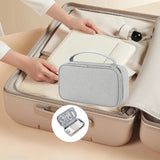 Maxbell Travel Cable Organizer Travel Case for Charger Hard Disk Digital Accessories Light Gray