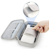 Maxbell Travel Cable Organizer Travel Case for Charger Hard Disk Digital Accessories Light Gray