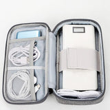 Maxbell Travel Cable Organizer Travel Case for Charger Hard Disk Digital Accessories Light Gray