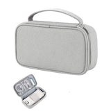 Maxbell Travel Cable Organizer Travel Case for Charger Hard Disk Digital Accessories Light Gray