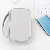 Maxbell Travel Cable Organizer Travel Case for Charger Hard Disk Digital Accessories Light Gray