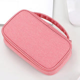 Maxbell Travel Cable Organizer Travel Case for Charger Hard Disk Digital Accessories Pink