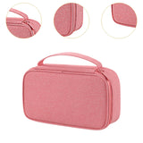 Maxbell Travel Cable Organizer Travel Case for Charger Hard Disk Digital Accessories Pink