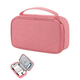 Maxbell Travel Cable Organizer Travel Case for Charger Hard Disk Digital Accessories Pink