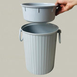 Maxbell Tea Dregs Drainage Bucket Detachable with Lids Bins for Kitchen Hotel Office gray