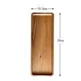 Maxbell 2x Wood Serving Trays Simple Coffee Trays for Themed Party Tea Room Home Use Rectangle 19x10.5 cm