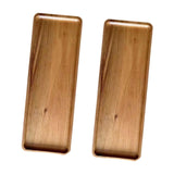 Maxbell 2x Wood Serving Trays Simple Coffee Trays for Themed Party Tea Room Home Use Rectangle 29x10.5 cm