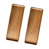 Maxbell 2x Wood Serving Trays Simple Coffee Trays for Themed Party Tea Room Home Use Rectangle 29x10.5 cm