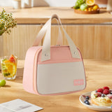 Maxbell Insulated Cooler Bag Portable Cooler Tote Bag for Camping Work Beach Outings Pink