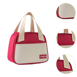 Maxbell Insulated Cooler Bag Portable Cooler Tote Bag for Camping Work Beach Outings Burgundy