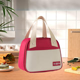 Maxbell Insulated Cooler Bag Portable Cooler Tote Bag for Camping Work Beach Outings Burgundy