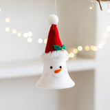 Maxbell Christmas Doll Bells Pendant Christmas Decoration for Study Room Door Window Snowman